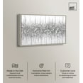 thumbnail image 2 of Grey Lines Inspo Canvas Modern Black White Abstract Wall Art by Art Remedy, Silver Frame, 54" x 36", 2 of 7