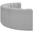 thumbnail image 5 of Meridian Furniture Arc Grey Boucle Fabric Modular Sectional, 5 of 9