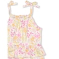 thumbnail image 5 of Young Hearts Baby Girl 2 PACK RIB FLORAL ROMPERS W/HEADBAND (Size 3M-9M), 5 of 5