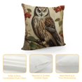 ALEPADNF Cabin Throw Pillow Cover owl Animal Vintage Tree Leaf Bird