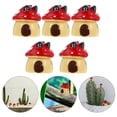 thumbnail image 2 of CIMAXIC Maisons de Champignons 5 Pcs Maisons de Champignons Miniatures en Résine Exquise Jouets de Champignons de Dessin Animé,0,79"X0,98"X0,98 Pouces, 2 of 5