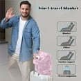 thumbnail image 6 of LHNFT Airplane Travel Blanket Super Soft Cozy Plush Throw Blanket Travel Blanket Pillow,Plane Blanket Compact Packable, Flight Essentials Car Pillow, Travelers Essentials, 6 of 6