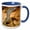 Blue/White, variant on 3drose, Perentie Monitor Lizard, Central Australia - Na02 Dno0698 - David Northcott, 11oz Two-tone Black Mug