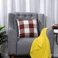 thumbnail image 2 of Unique Bargains Housse de Coussin Décorative Classique Rétro à Carreaux, Protège-Housse de Coussin pour la Maison et le Bureau, 2 of 10