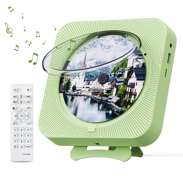 Reproductor de CD portátil MICOCIOUS con Bluetooth y radio FM