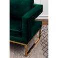 thumbnail image 4 of Accent Chair Seat Upholstered - Modern Style, Strong Metal Base, Square , Relaxing Pillow Back Design With Soft Fabric, Frame, Cozy, 4 of 6