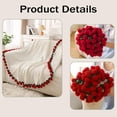 thumbnail image 6 of 2026 New Flower Blanket, Flower Bouquet Blanket, Handmade Knitted Crochet Flowers Bouquet Rose Blankets, Knitted Throw for Women, Girlfriend, Mom, Home Decor, Valentine's Day (Purple, 110cm), 6 of 8