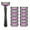 1 handle + 12 blades, variant on Men's 6-blade manual razor set with anti-slip strips for 10 occasions - a must-have tool for daily hair removal for men and women