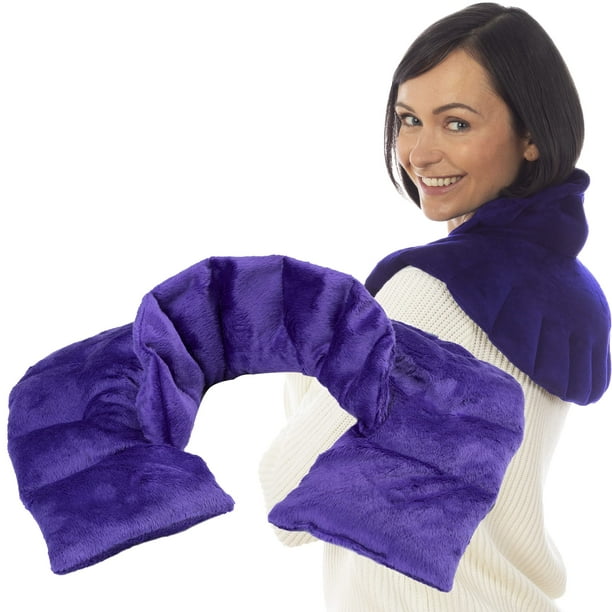 SunnyBay Microwavable Weighted Heating Pad for Neck & Shoulders, Heated