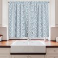 thumbnail image 2 of Ambesonne Gingko Kitchen Curtains, Retro Flower Bouquet Leaves, 55"x39", Slate Blue Coconut, 2 of 3