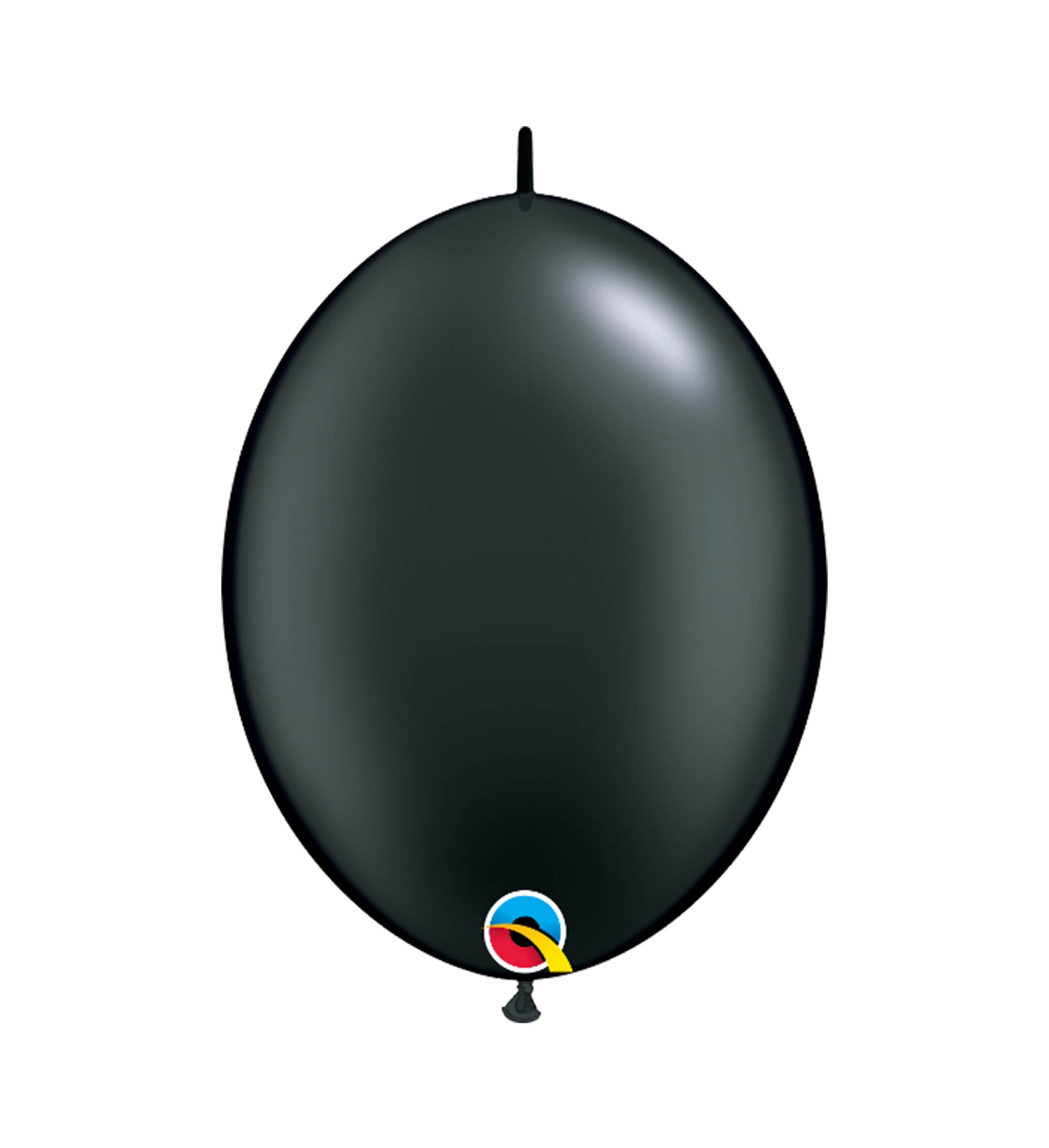 Qualatex Qualatex Pearl Onyx Black Quick Link Latex Balloons, 12 inch