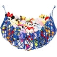 thumbnail image 1 of Hamaca de almacenaje para peluches Diocos de algodón macramé azul, 1 of 6