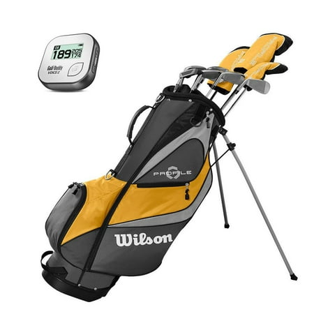 Wilson Profile XD Mens LH Flex Graphite Steel Golf Club Bag Set & (Best Rated Golf Rangefinders)
