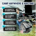 thumbnail image 5 of LATCH.IT RV Step Covers 3 Pack | 18-inch Wide Camper Step Covers Fit 8-11" Deep Stairs | Gray RV Stair Covers | Straight RV Step Carpet | RV Stair Carpet | Keep Your RV Cleaner with our RV Step Cover, 5 of 6
