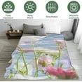 thumbnail image 4 of Manta de franela suave con diseño de oso feroz, acogedora y cálida, pero ligera, para viajes, sofá, cama, para hombres, mujeres y adultos, manta mullida y cómoda para exteriores de 60 x 50 pulgadas, 4 of 8