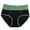 Green, variant on Gyujnb Women High Waist Color Block Full Coverage Bikini Panties for Stretchy Breathable Antimicrobial Daily Wear,S