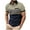Khaki, variant on UVEASISHA Mens Polo Shirts Short Sleeve Zip Front,Men's Henley Shirts 2025 Muscle Fit Polo Shirts Vintage Casual Quarter Zipper V Neck T-Shirts for Men,Green S