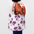 thumbnail image 4 of Vsdgher Orchids Flowers Print canvas Tote Bag, Lightweight Cloth Bags, Suitable for shopping, groceries, travel, 4 of 4