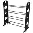 thumbnail image 2 of 12 Pair Metal  and Plastic Shoe Rack, Black, 2 of 4