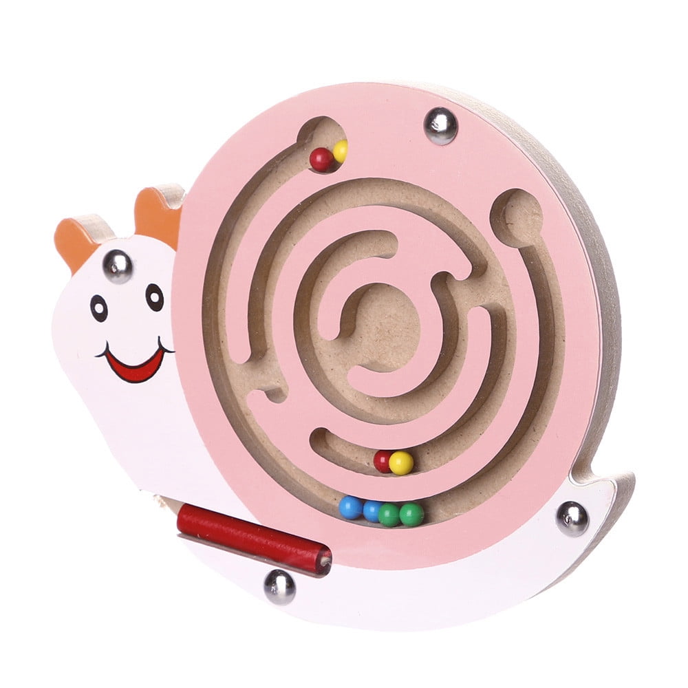Kid Wooden Puzzle Children Magnetic Maze Toy Intellectual Animal Shape Board New 