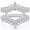 A-Silver, variant on Flydeer Ring Enhancers for Engagement Rings 925 Sterling Silver Crown Curved Wedding Bands Jewelry Gift for Her Size 7