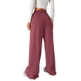 thumbnail image 6 of shoper Girls Baggy Sweatpants Bow Drawstring Wide Leg Y2K Sweat Pants Elastic Waist Workout Athletic Trousers 4-16 Years Brick Red, 6 of 8