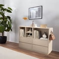 thumbnail image 4 of Ilios Innova | Librero Minimalista para Sala, Recámara u Oficina, Estante Organizador de Madera Blanco con Cajones, 4 of 9