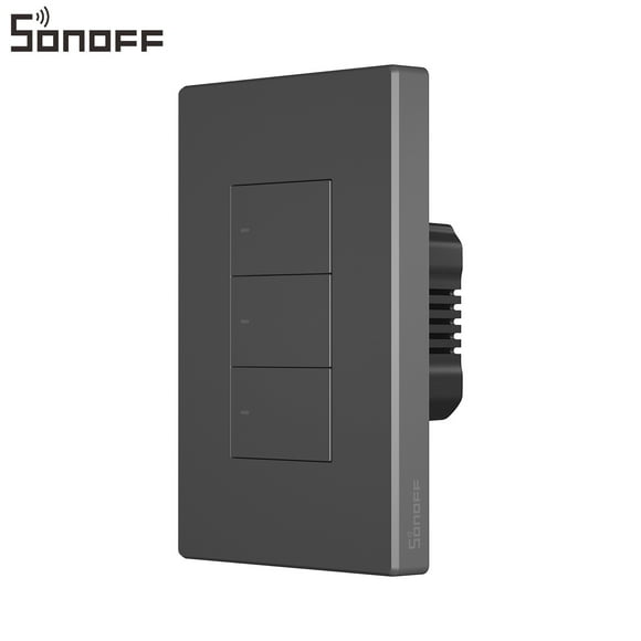 SONOFF M5 Smart Variateur Compatible avec Alexa et Google Home, 2.4GHz Smart Interrupteur d'Éclairage Wi-Fi Wall Switch, Fil Neutre Requis