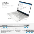 thumbnail image 4 of HP 15.6" FHD Laptop Notebook, Intel Quad-Core i5-1135G7 (max 4.2GHz), 16GB RAM, 256GB Speedy SSD, Bluetooth 4.2, Wi-Fi, HDMI, Windows 11, Upgraded w/ AIEC Memory, SSD and/or Accessories, 4 of 7