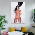 thumbnail image 6 of Kim Kardashian Hot Girl Sexy Poster (35) Wall Art Poster Gifts Bedroom Prints Home Decor Hanging Picture Canvas Painting Posters 16x24inch(40x60cm), 6 of 6