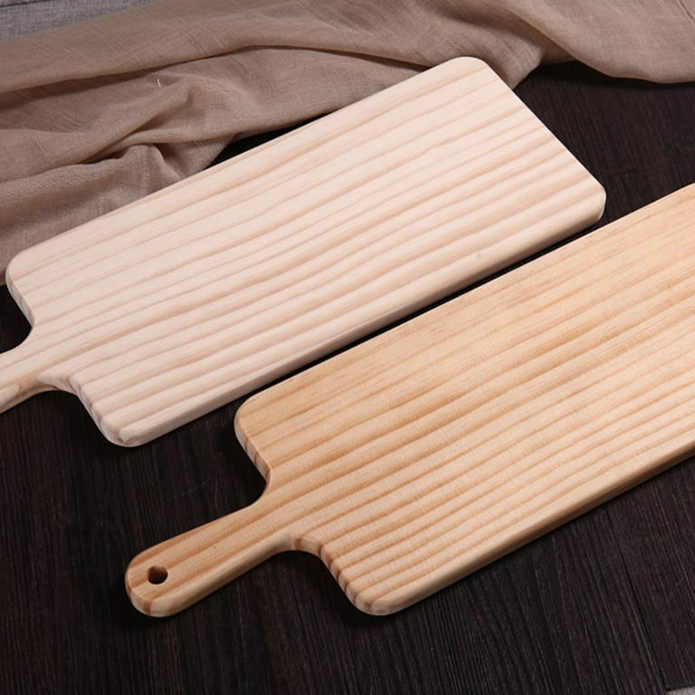 Wood Cutting Board With Handle For Fruit and Veggies – Small Wooden Bread  Board, Cheese Serving Platter, Charcuterie Board,32x13cm