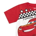 thumbnail image 5 of Disney Cars Lightning McQueen Boys T-Shirt and Shorts (Boys), 2 Piece Set, Sizes 2T-8, 5 of 7