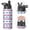 White, variant on Christmas 18 oz Insulated Stainless Steel Water Bottle with Straw & Cleaning Brush , Leakproof, BPA-Free, 304 Stainless Steel, Wide Mouth, Travel Mug for Car, Gym, Office