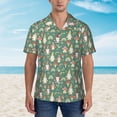 thumbnail image 4 of Daiia Mushrooms Gnome Hawaiian Shirt for Men Gentle Cotton Regular Short Sleeve Casual-3X-Large, 4 of 9