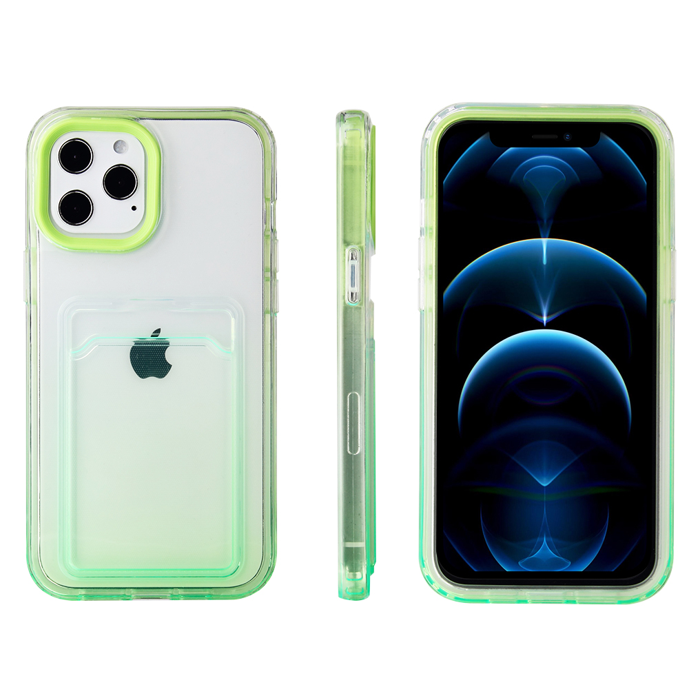 TECH CIRCLE Case for Apple iPhone XS Max, iPhone XS Max Case (6.5 Inch) -  Gradient Color Change Cute Case Slim Lightweight Clear Back Cover with Card  Holder (Green) - Walmart.com