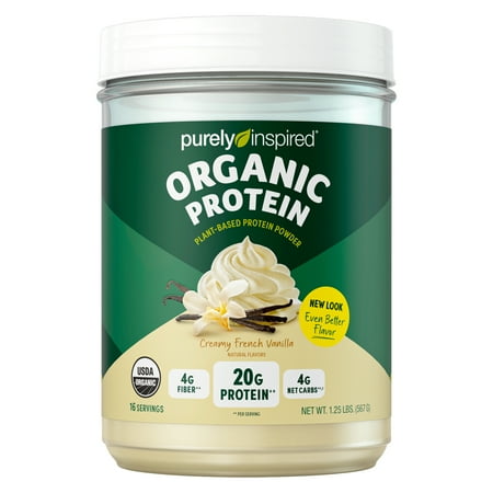 Purely Inspired Organic Plant Protein Powder, French Vanilla, 22g Protein, 1.35lb
