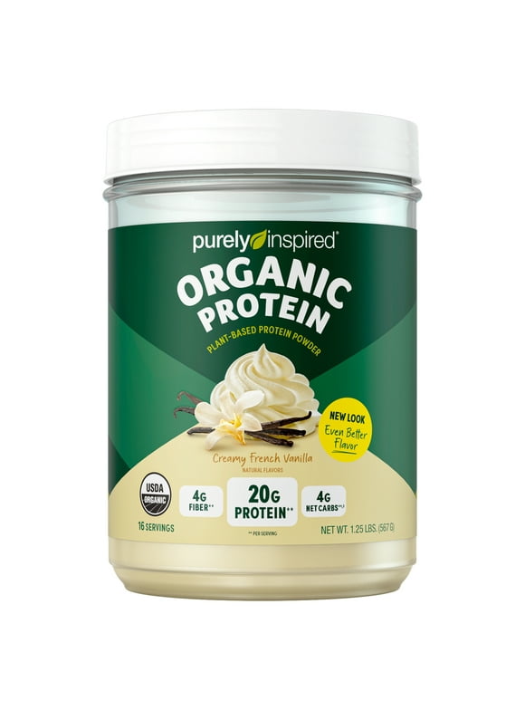 Purely Inspired Organic Plant-Based Protein Powder, Vanilla, 20g Protein, 1.25 lbs, 16 Servings