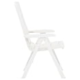thumbnail image 3 of vidaXL Chaises de Jardin Inclinables 2 Pcs Plastique Blanc, 3 of 5