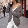 thumbnail image 2 of Womens Open Front Cardigan, Comdrip Women's Lightweight Cardigan Sweaters Open Front Long Sleeve Casual Loose Thin Cardigans with Pockets 2025 Lightweight Sweater Cardigan Coffee L, 2 of 4