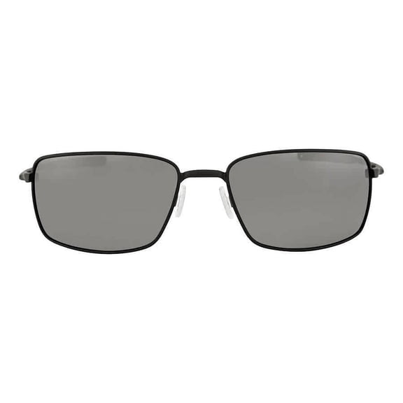 Oakley Square Wire Polarized Black Iridium Rectangular Men's Sunglasses OO4075 407505 60