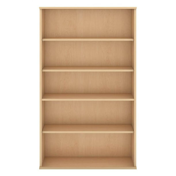 5 Shelf Contemporary Wooden Bookcase, Red Barrel Studio Vas Corner Bookcase