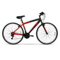 thumbnail image 1 of Hyper Bicycles 700c Men's Spin Fit Hybrid Bike, Black and Blue, Adults, 1 of 7