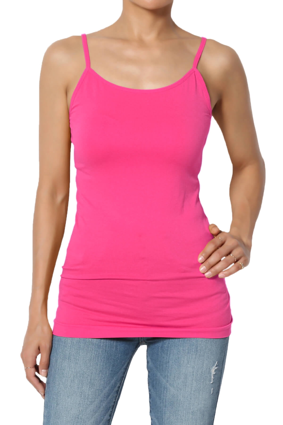 Camisole Femme Avec Soutien-gorge Intégré Rembourré - Modal Coton élasthanne, Sans Manches, Bretelles Réglables - 8