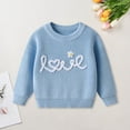 thumbnail image 2 of Sweaters For Teens Preppy Toddler Girl Boy Long Sleeve Knit Sweater Cute Round Neck Pullover Fall Winter Warm Tops Clothes Sweatshirts for Teen Girls, 2 of 9