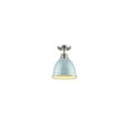 thumbnail image 1 of Golden Lighting 3602-FM PW-SF Duncan Flush Mount in Pewter with Seafoam Shade, 1 of 2