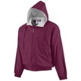 thumbnail image 1 of Augusta 3281 Youth Hooded Fleece Lined Taffeta Jacket, 1 of 1