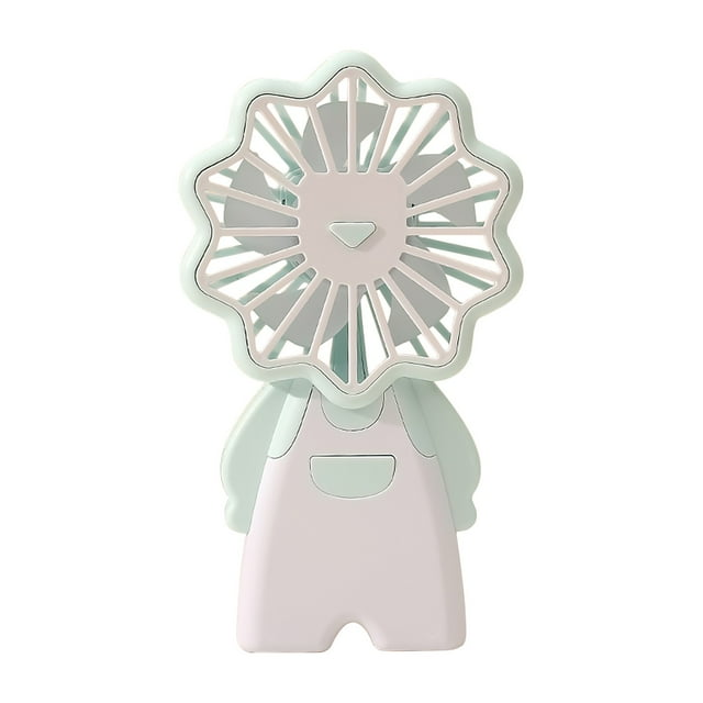 EGNMCR Handheld Fan, Portrable Fan With 3 Speed, USB Rechargeable Fan Battery Operated For Outdoor, Office, Travel - Green mini fan