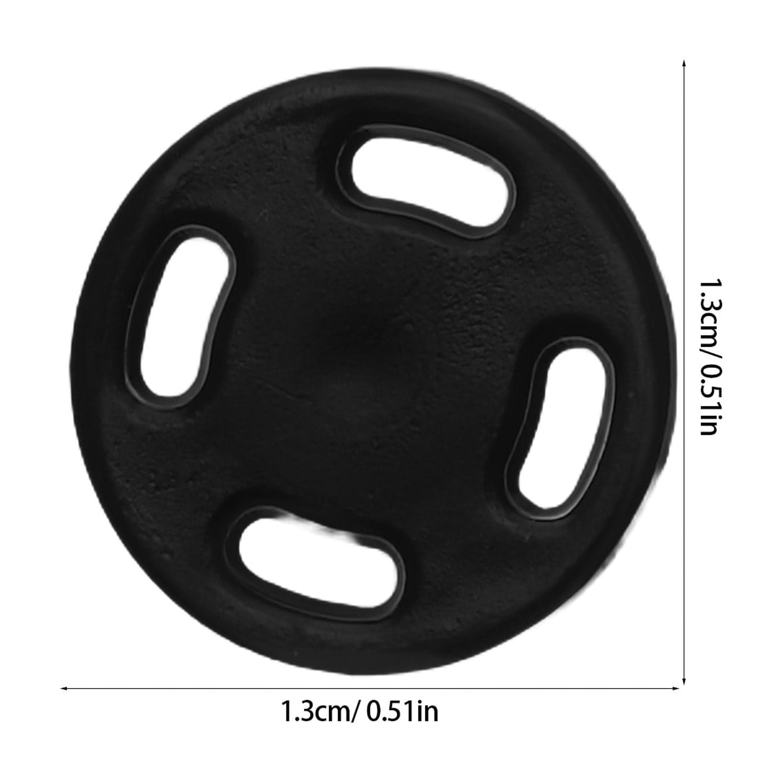 CTIRCHIU 1000-Pack Black Invisible Nylon Sew-On Buttons, Anti-Exposure Fasteners for Clothing and Garments