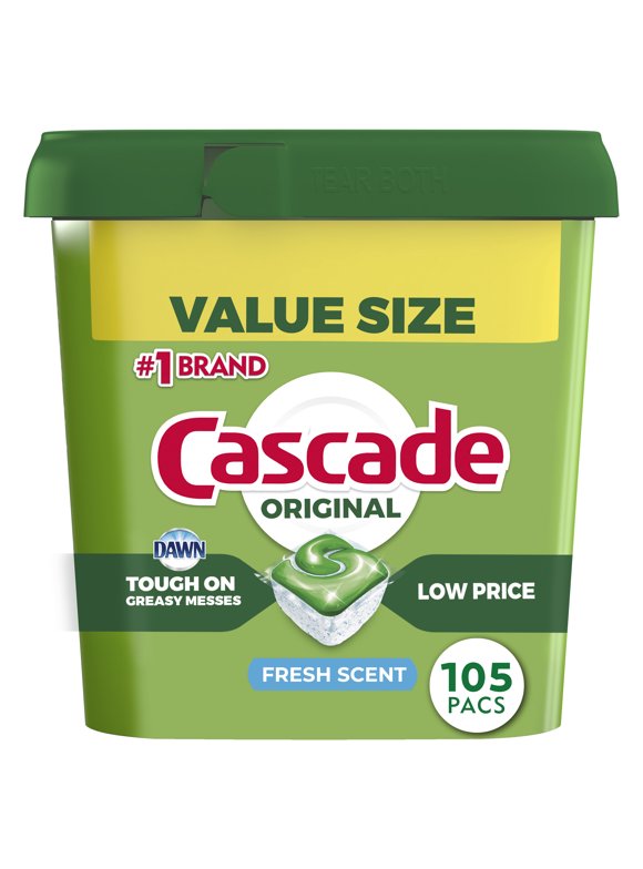 Cascade Dishwasher Pods in Cascade