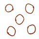 thumbnail image 3 of Reemplazo del lazo del guardián del soporte de la correa de material cuero de la PU de 5PCS , , 18mm marrón Fernando Reemplazo del bucle de la banda del reloj, 3 of 7